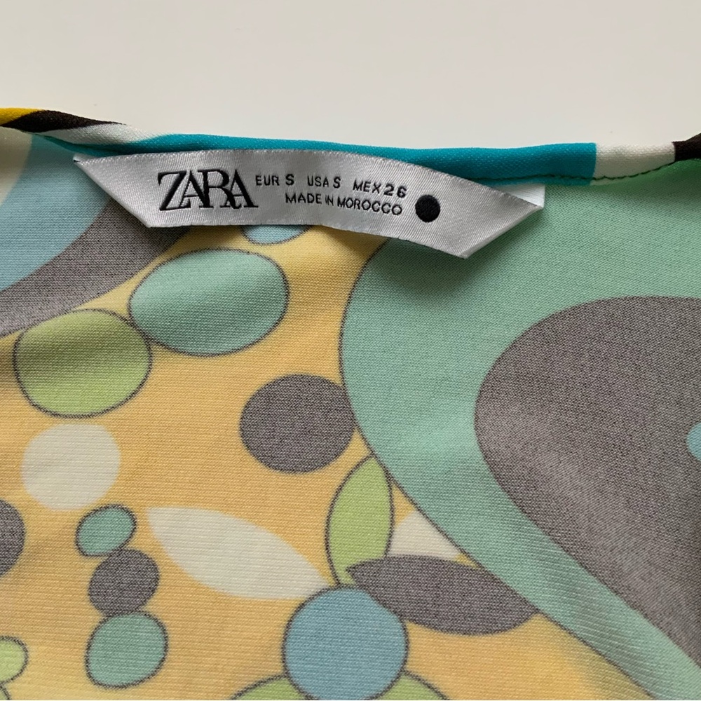 Zara Multicolor Patterned Top - Picture 4 of 7